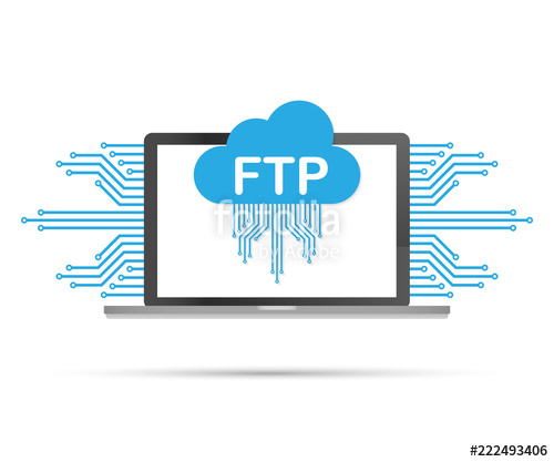 500x417 Ftp Transfer Icon On Laptop Ftp Technology Icon Transfer
