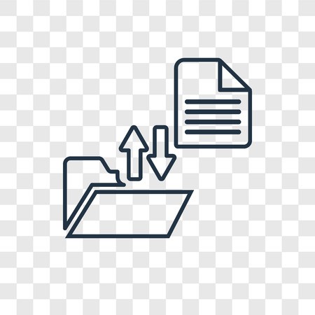 450x450 Transfer Concept Vector Linear Icon Isolated On Transparent