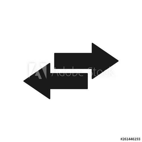 500x500 Reverse Arrows Illustration Transfer Icon Simple Transfer Icon