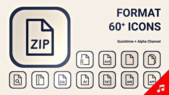 590x332 Type Format Document Icon Set