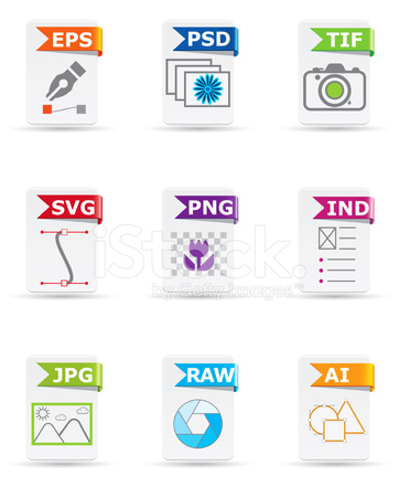 362x440 Type Icon Set Design And Photography Stock Vector