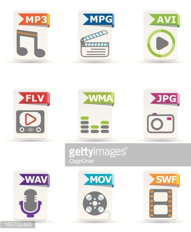 375x456 Type Icon Set Multimedia Premium Clipart