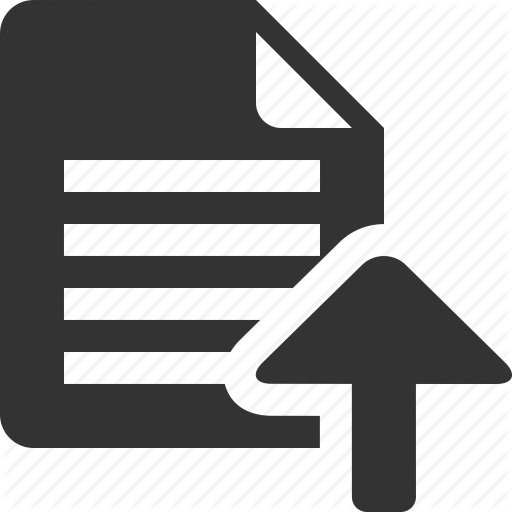 512x512 Document, File, Page, Sheet, Text, Up, Upload Icon