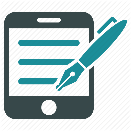 512x512 Communication, Fill Form, Mobile, Order, Record, Records, Write Icon