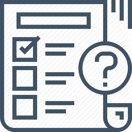 512x512 Answer, Document, Fill, Form, Online, Questionnaire, Questions Icon