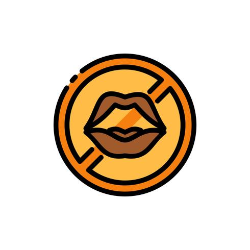 490x490 Ramadan No Gossip Icon Fill Outline Ramadan Kareem Vector