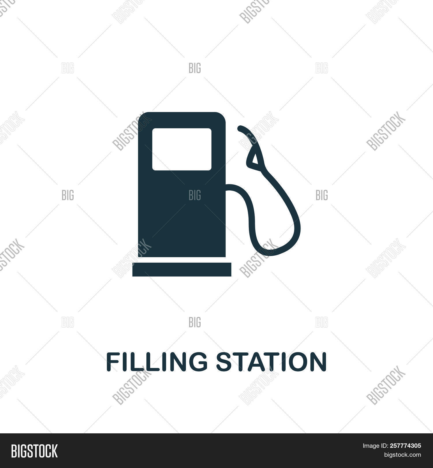 1500x1620 Filling Station Icon Monochrome Style Design From City Image