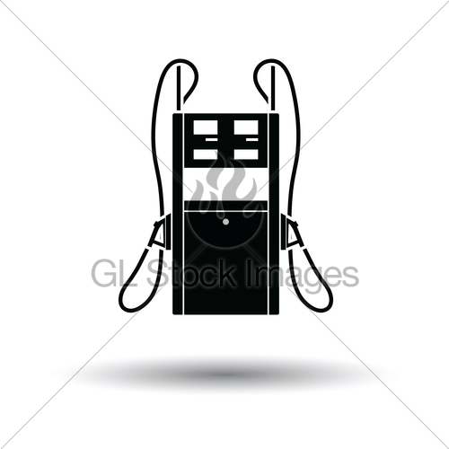 500x500 Fuel Station Icon Gl Stock Images