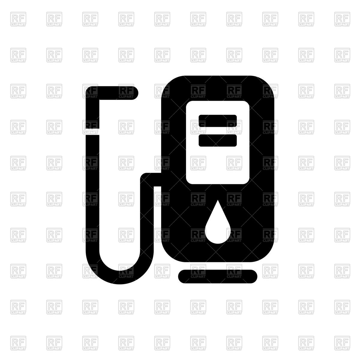 1200x1200 Black Icon Of Filling Station On White Background