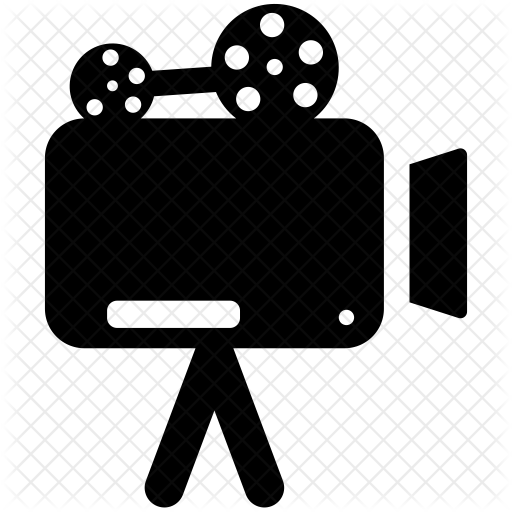 512x512 Film Camera Icon Of Glyph Style