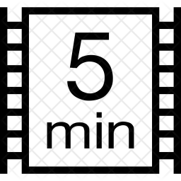 256x256 Short Film Icon Of Line Style