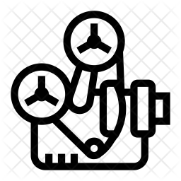 256x256 Film Projector Icon Of Line Style