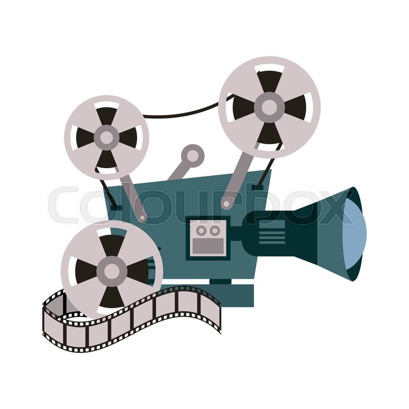 800x800 Film Projector Icon Image Vector Stock Vector Colourbox