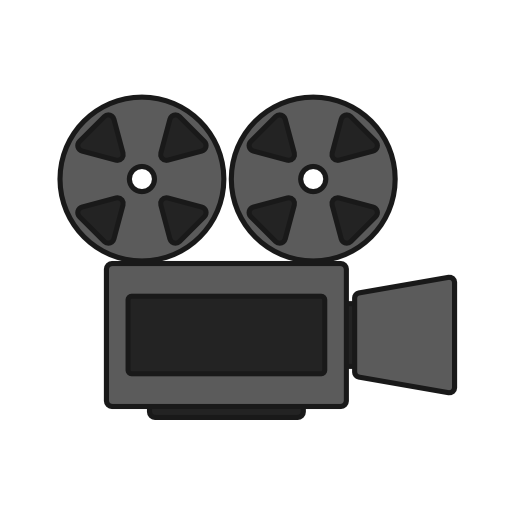 512x512 Movie, Cinema, Recording, Video, Film, Camera, Projector Icon Free