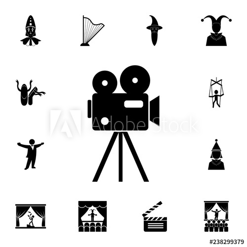 500x500 Film Projector Icon Detailed Set Of Theater Icons Premium