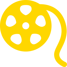 256x256 Free Gold Film Reel Icon