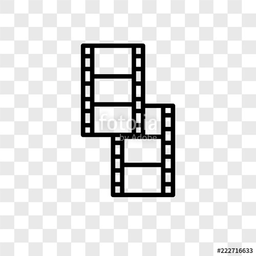500x500 Film Reel Icons Isolated On Transparent Background Modern