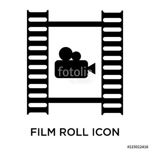 Film Roll Icon Isolated On White Background Modern And Editable 500x500 Film Roll Icon Isolated On White Background Modern And Editable