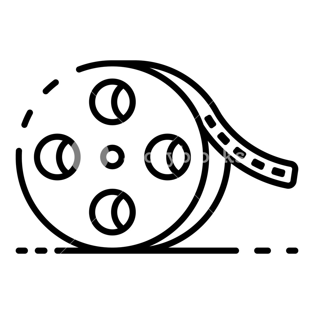 Cinema Film Roll Icon Outline Cinema Film Roll Vector Icon 1000x1000 Cinema Film Roll Icon Outline Cinema Film Roll Vector Icon
