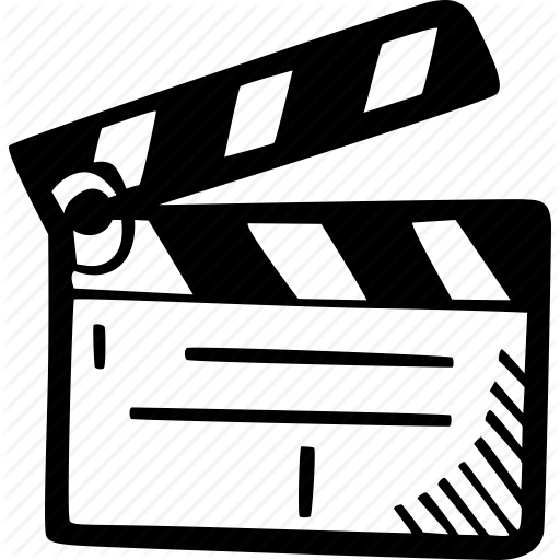 512x512 Film, Film Slate, Production Icon