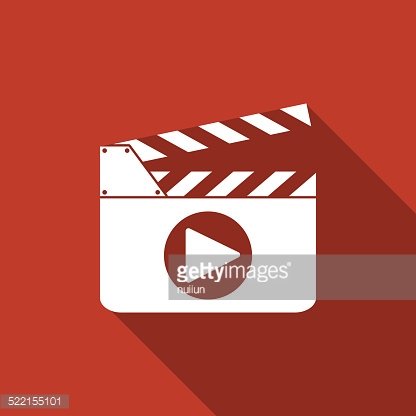 416x416 Film Slate Play Button Icon Premium Clipart