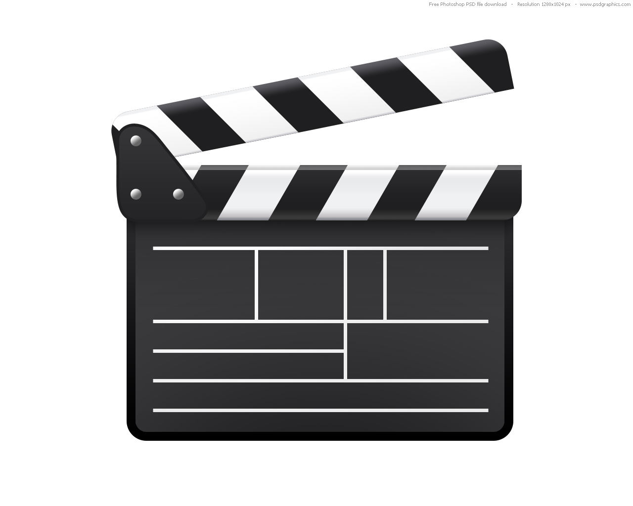 1280x1024 Movie Clapboard Icon Psdgraphics