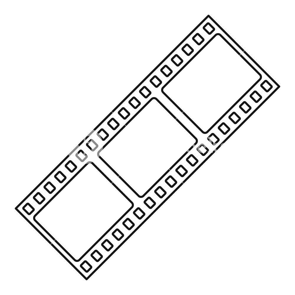 1000x1000 Film Strip Icon Outline Illustration Of Film Strip Vector Icon
