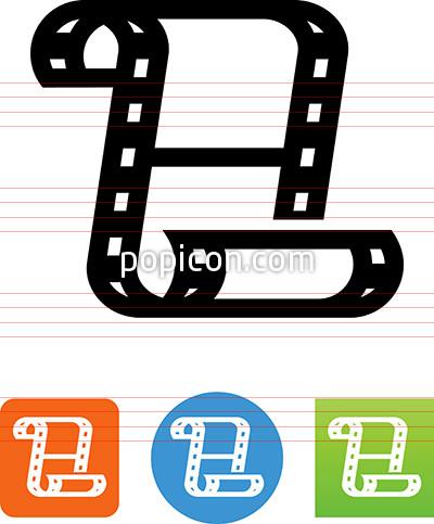 400x483 Filmstrip Icon