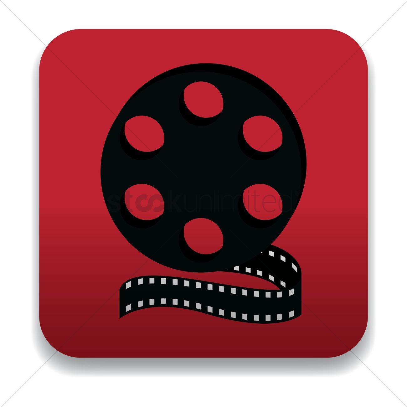 1300x1300 Filmstrip Icon Vector Image