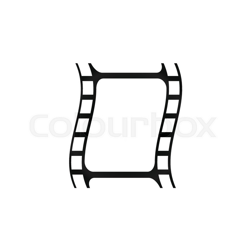 800x800 Simple Silhouette Filmstrip Icon Stock Vector Colourbox