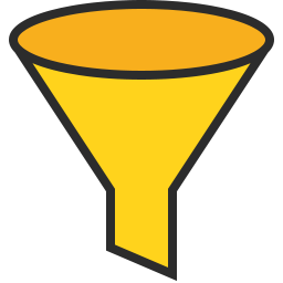 256x256 Filter Icon Outline Filled