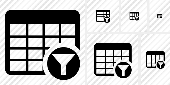 580x290 Database Table Icon Symbol Black Professional Stock Icon
