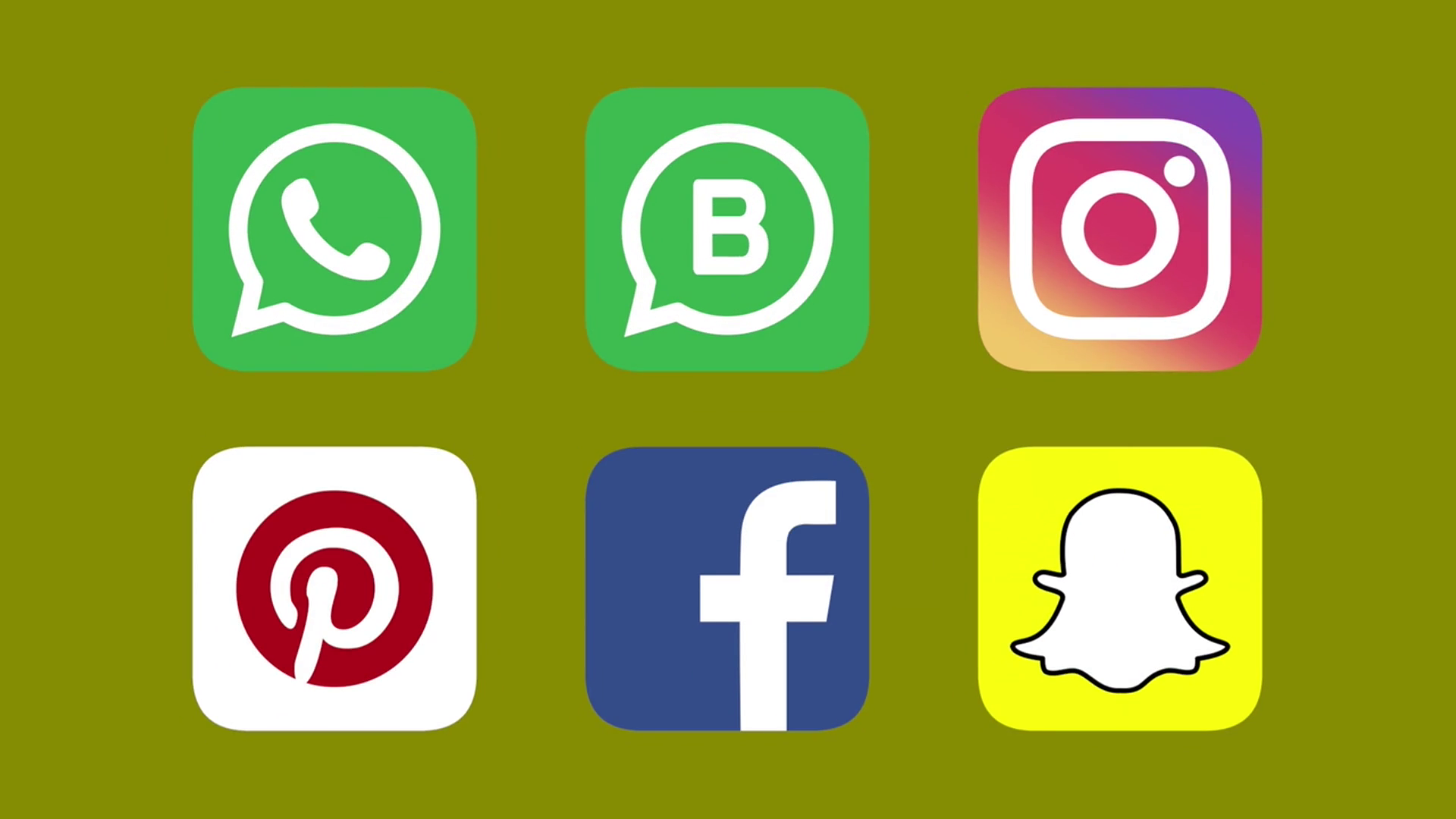 1920x1080 Social Media Icons Animated Icons Pack For Apple Motion