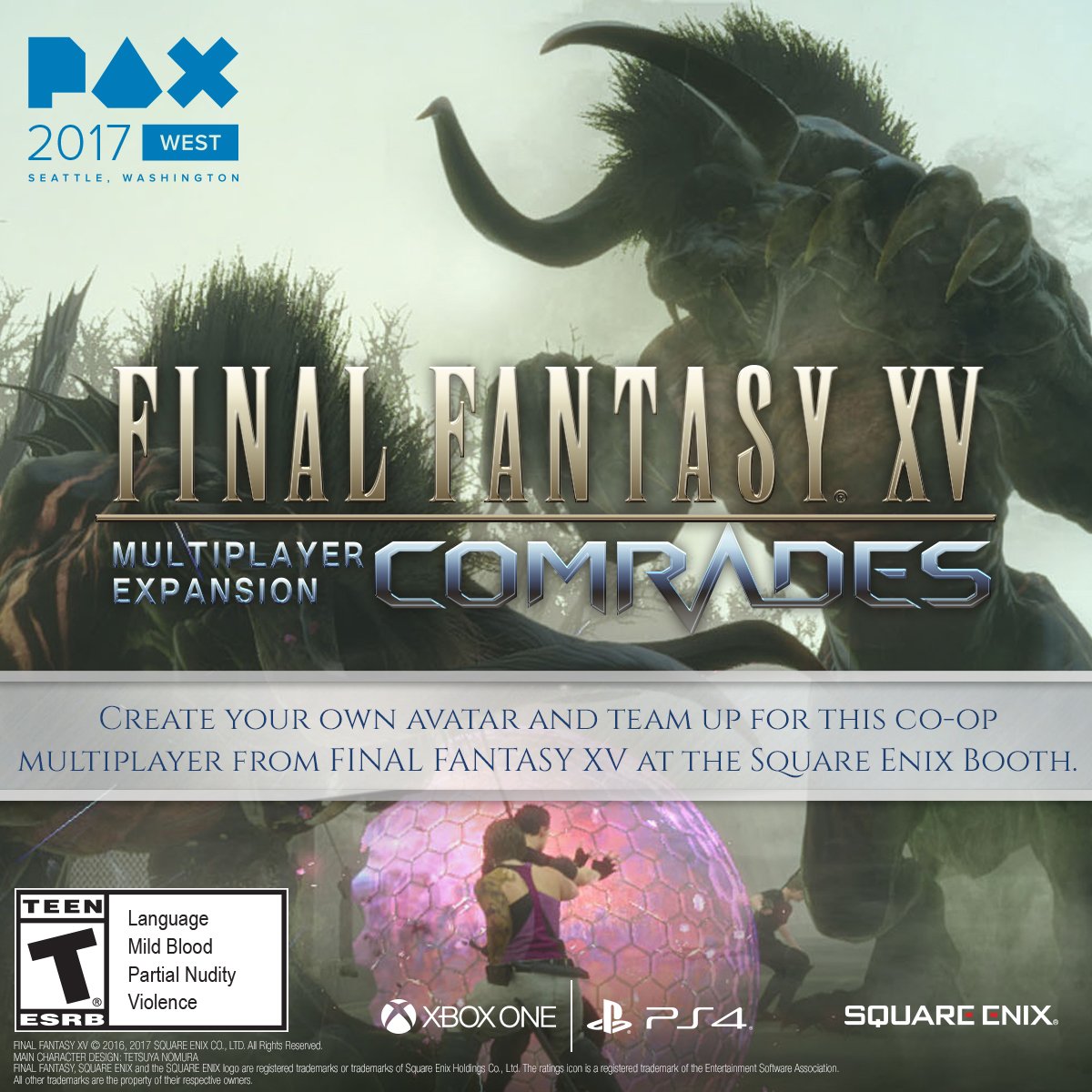 1200x1200 Final Fantasy Xv On Twitter Create Your Own Avatar And Team Up