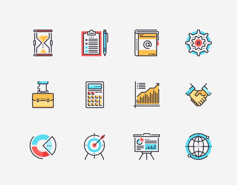 800x625 Best Business And Finance Icon Collection