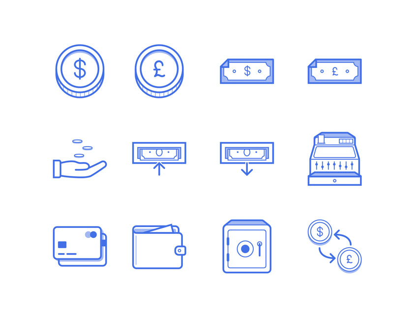850x637 Freebie Finance Icon Set