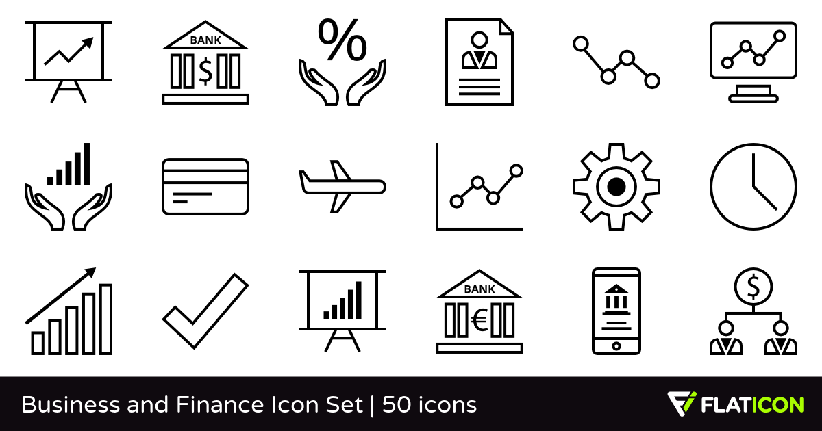 1200x630 Business And Finance Icon Set Free Icons