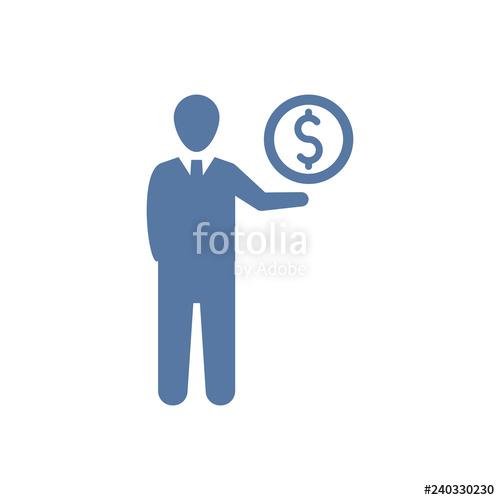 500x500 Financial Advisor Icon Stock Image And Royalty Free Vector