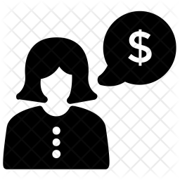 256x256 Financial Advisor Icon Of Glyph Style