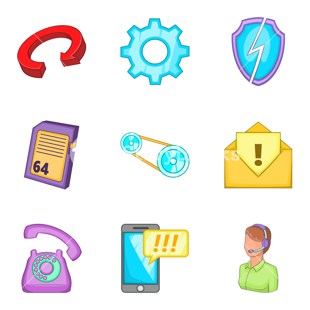 1000x1000 Financial Aid Icons Set Cartoon Set Of Financial Aid Icons