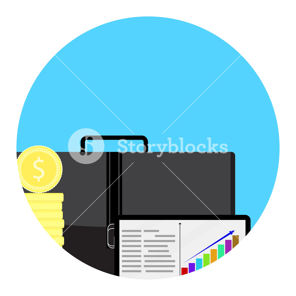 1000x1000 Financial Growth And Stability App Icon Vector Financial Planning