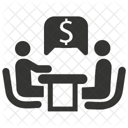 256x256 Financial Planning Icon Of Glyph Style