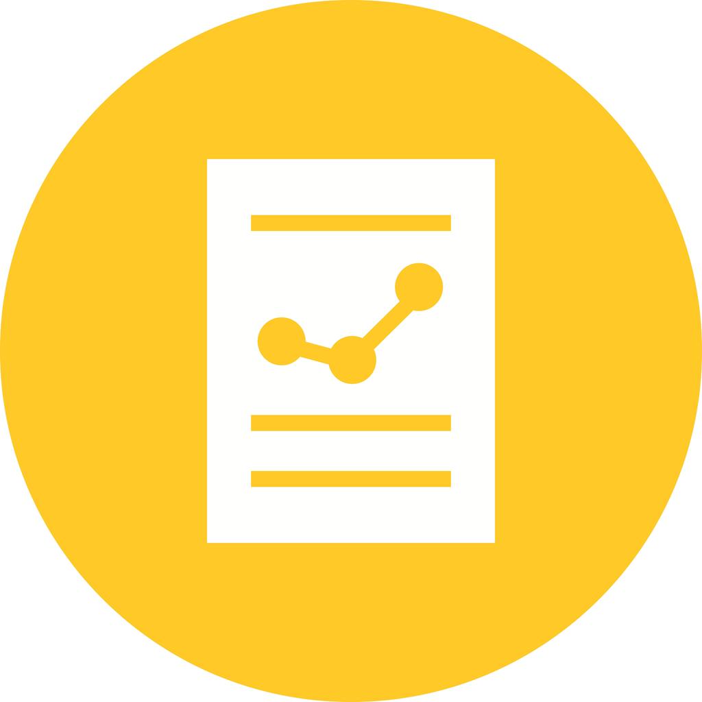 1024x1024 Financial Report Flat Round Icon