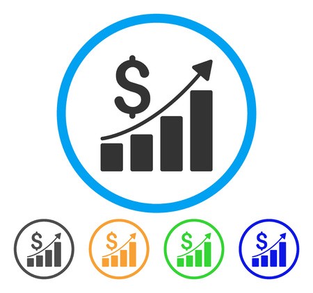 450x422 Financial Report Icon Vector Illustration Style Is A Flat Iconic