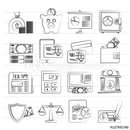500x500 Banking And Financial Services Icons