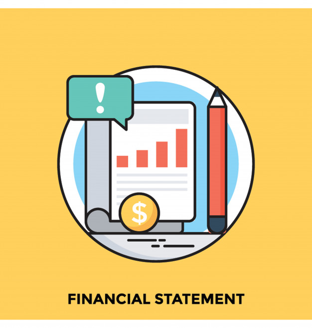 626x658 Financial Statement Flat Vector Icon Vector Premium Download