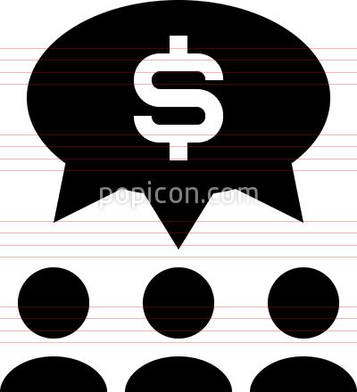 400x440 Crowdfunding Financing Venture Vector Icon