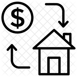 256x256 House Financing Icon Of Line Style