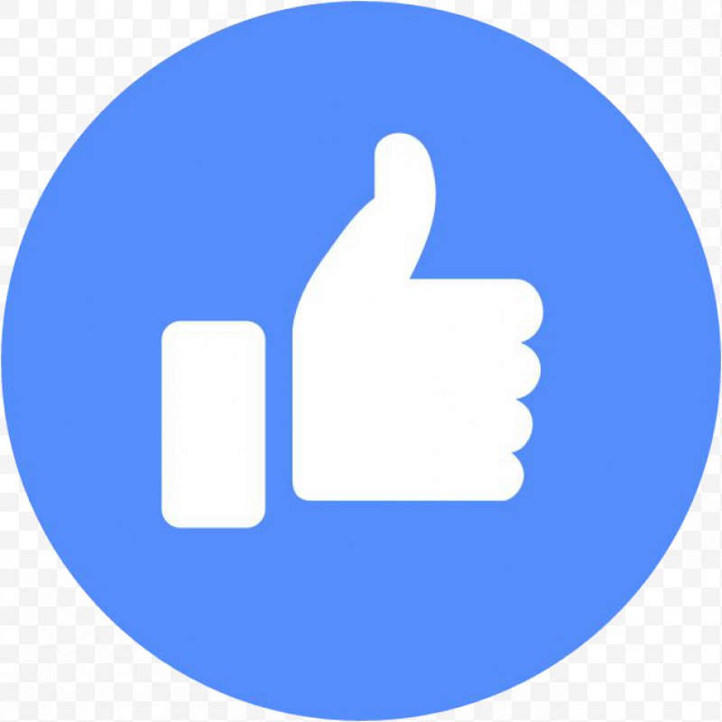 800x800 Like Button Clip Art Facebook, Png, Like Button, Blue