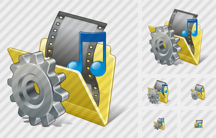 432x276 Folder My Video Settings Icon Vista Artistic Professional Stock